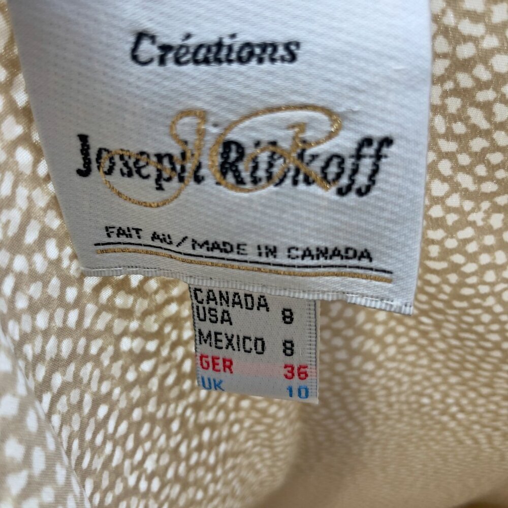 Joseph Ribkoff Cream Layered Dress - Picture 7 of 9